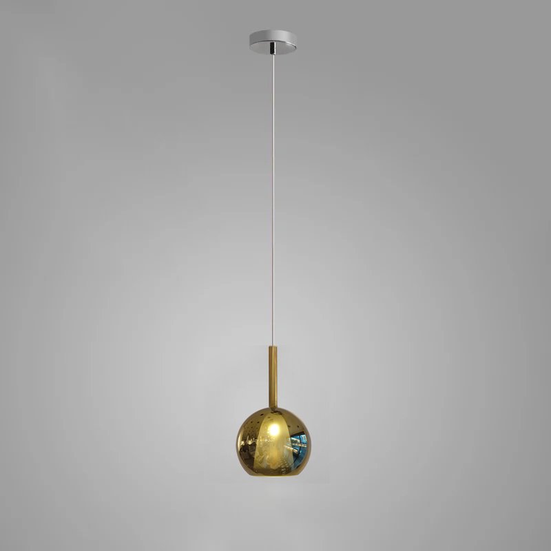 Lustra Suspension en Verre Fumé Rond
