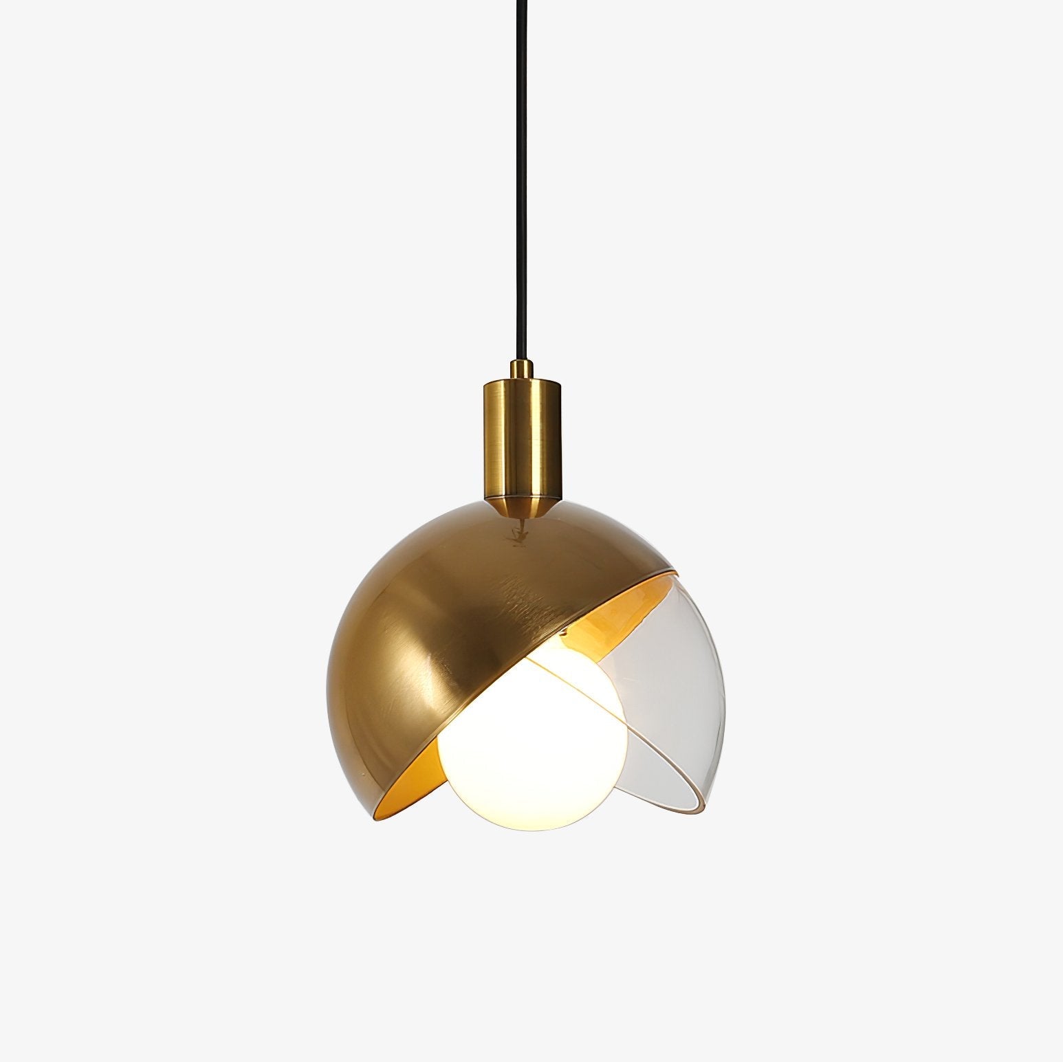 Solara Suspension Demi-Dôme Globe Mid-Century