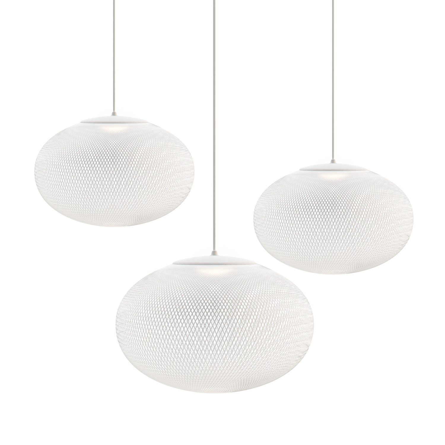 Lustra Suspension Lampe Maille Noire