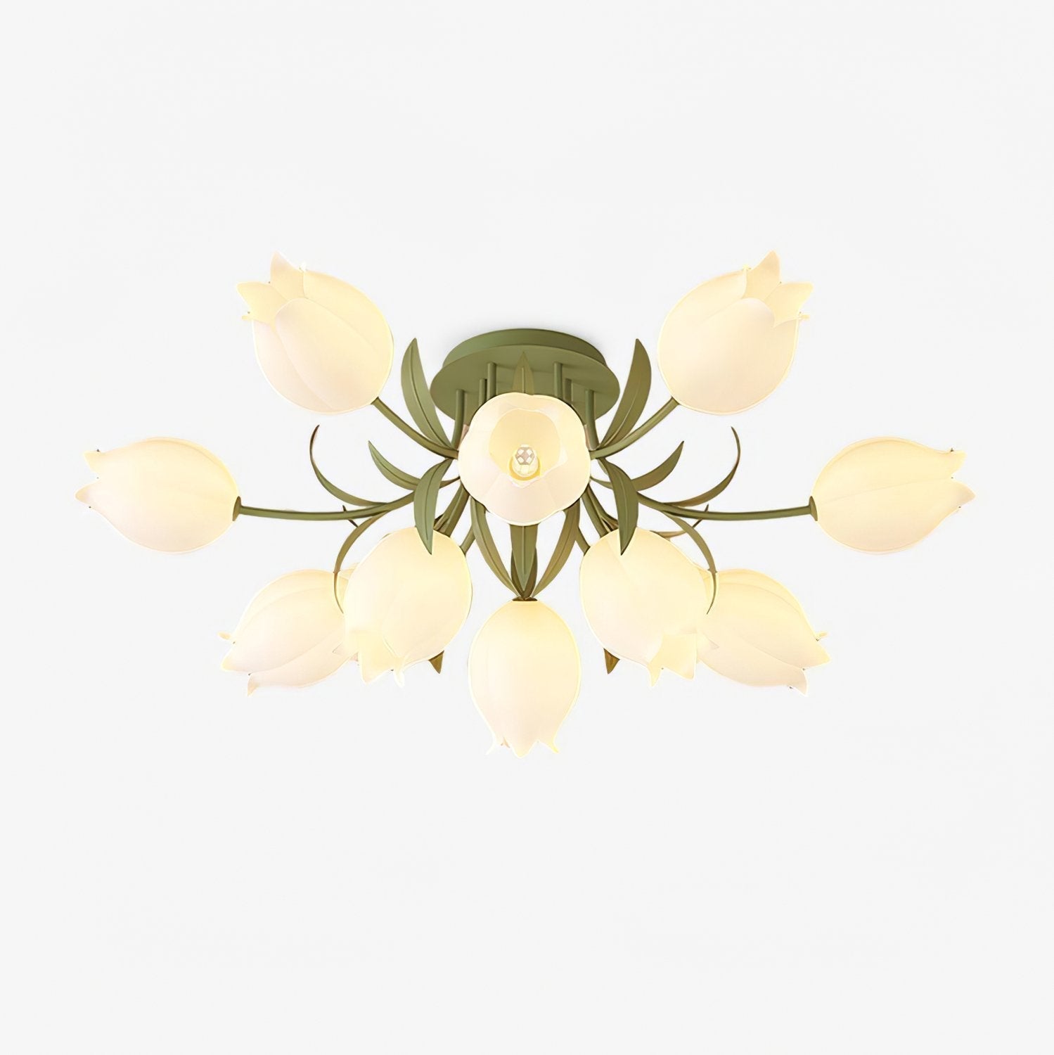 Lustra Plafonnier Fleur de Lys Blossom Base Verte