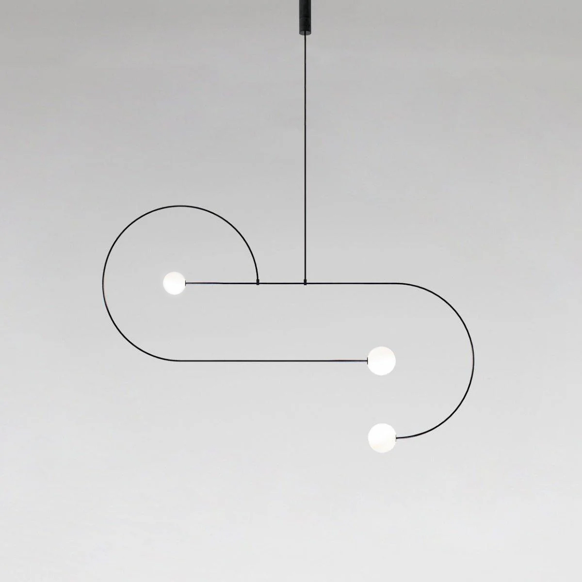 Lustra Lustre Mobile Noir Minimaliste