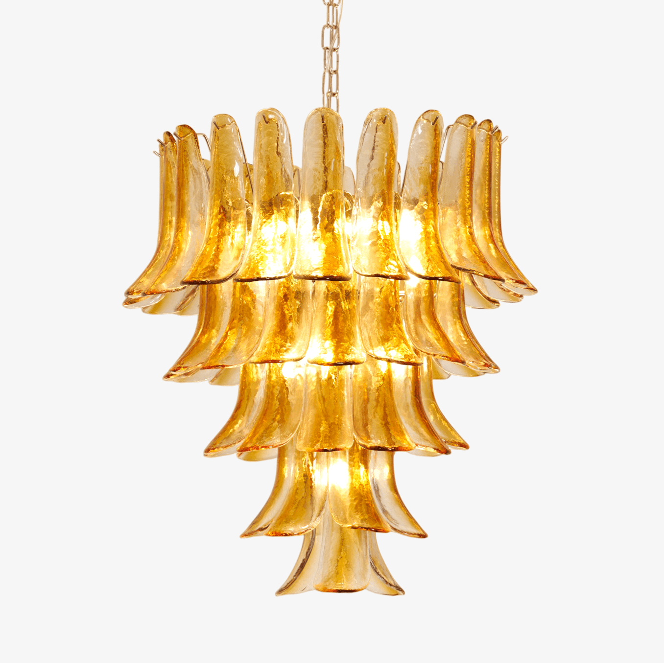 Aurora Lustre en Verre Ambre