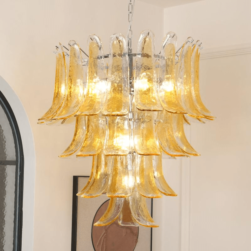 Aurora Lustre en Verre Ambre
