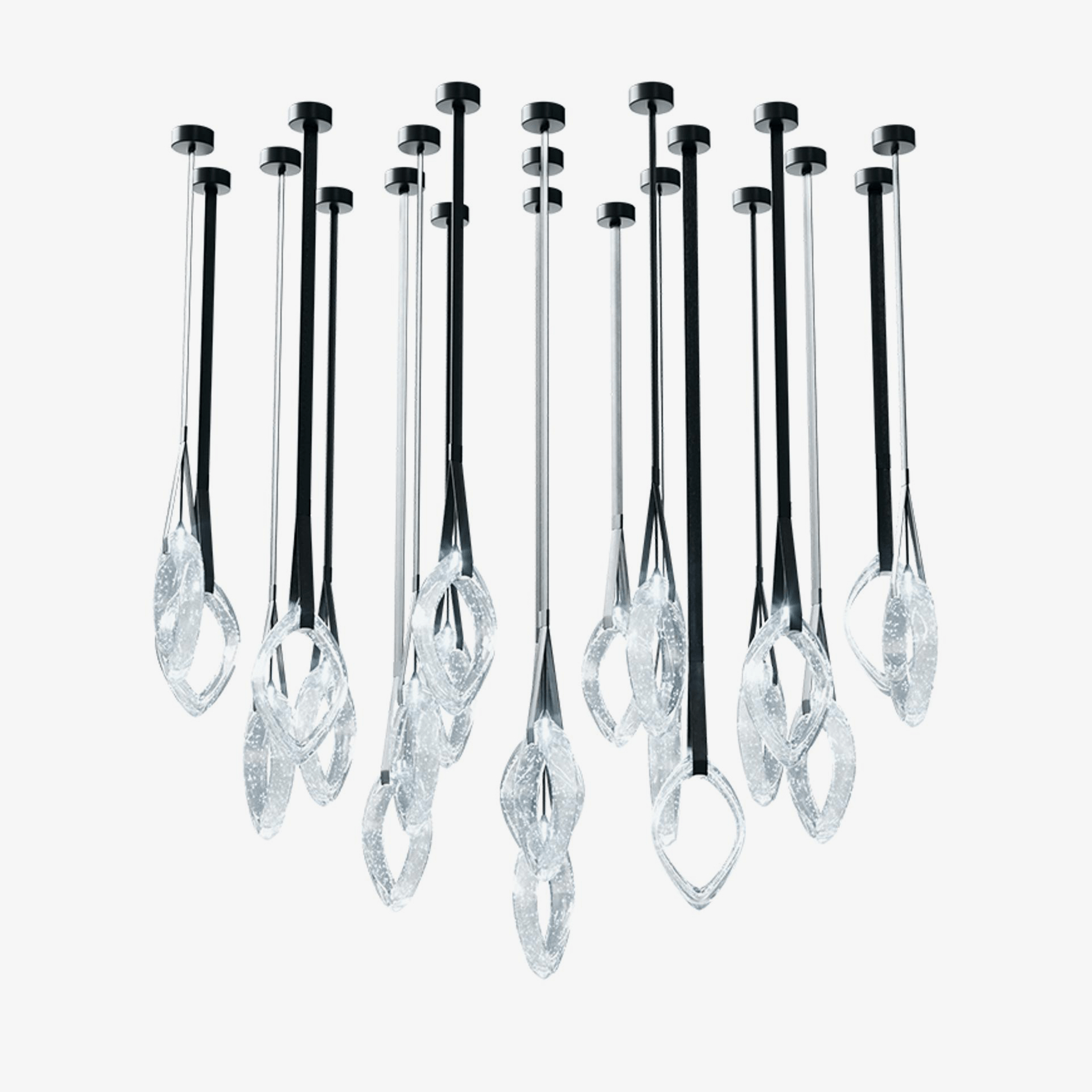 Ivvyne Lustre Moderne et Élégant en Verre