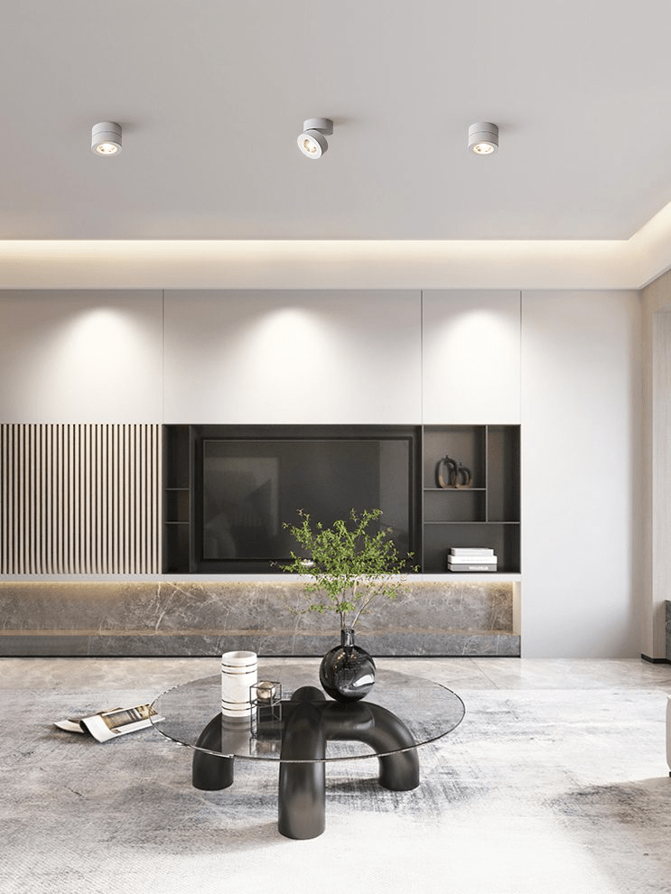 Lustra Downlight LED Rond Rotatif Ajustable