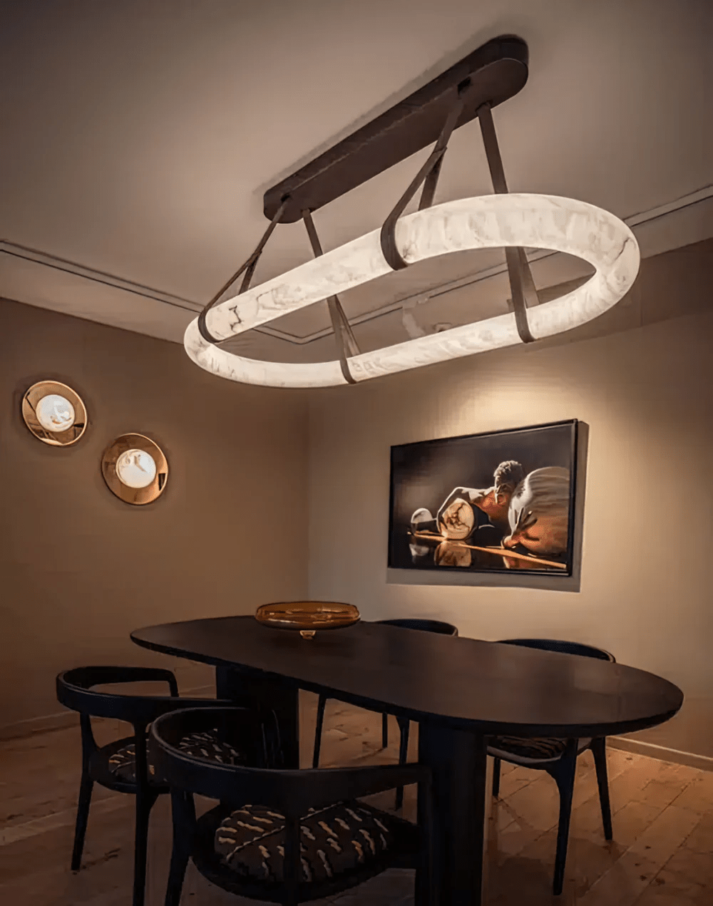 Nerina Albâtre Pendentif Lumière