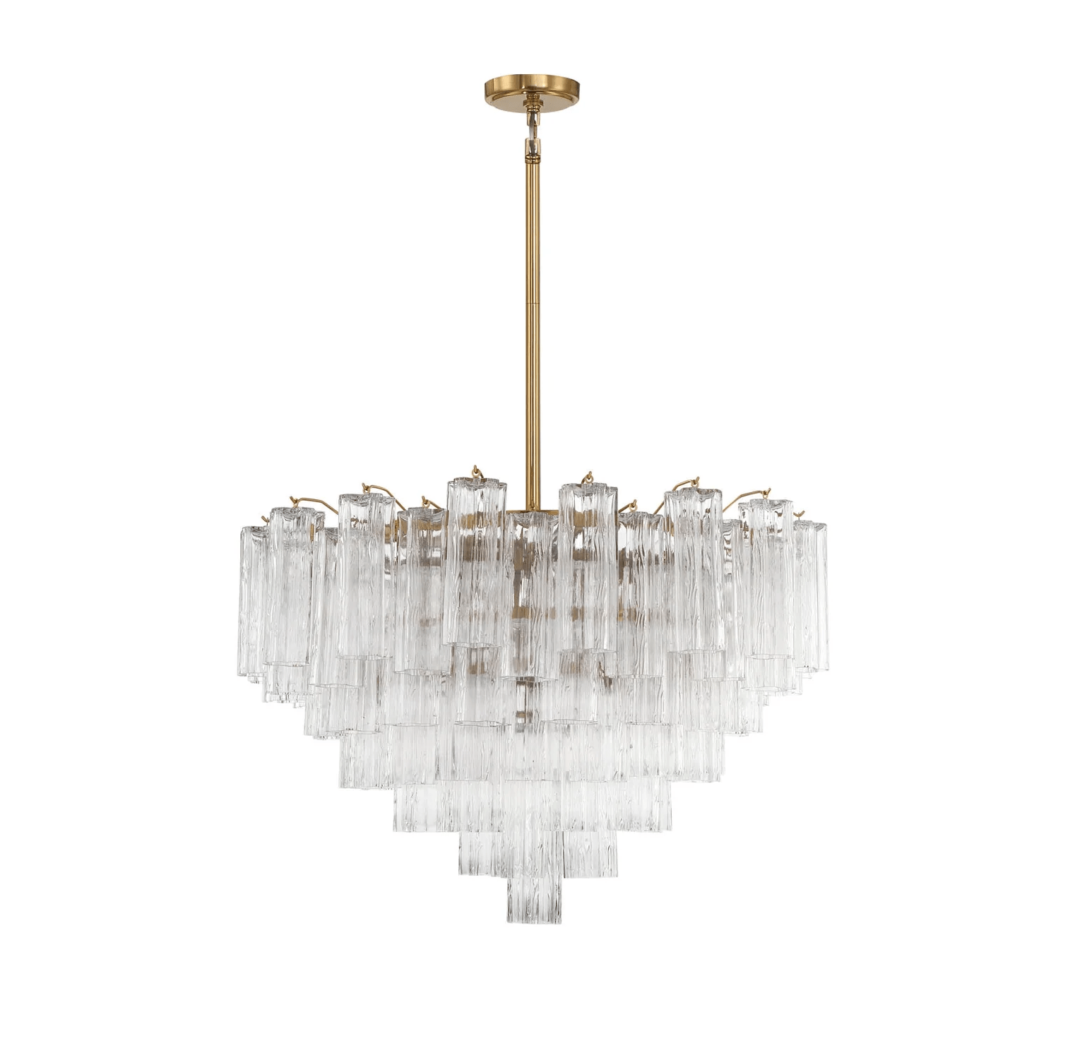 Aurora Lustre Virella Tube en Verre de Murano Luxe