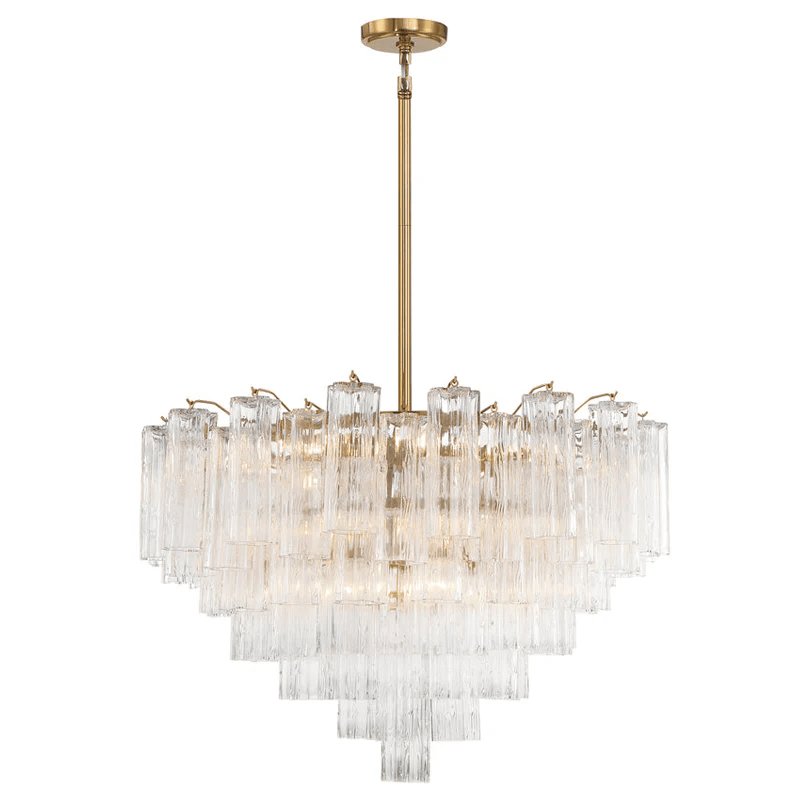 Aurora Lustre Virella Tube en Verre de Murano Luxe