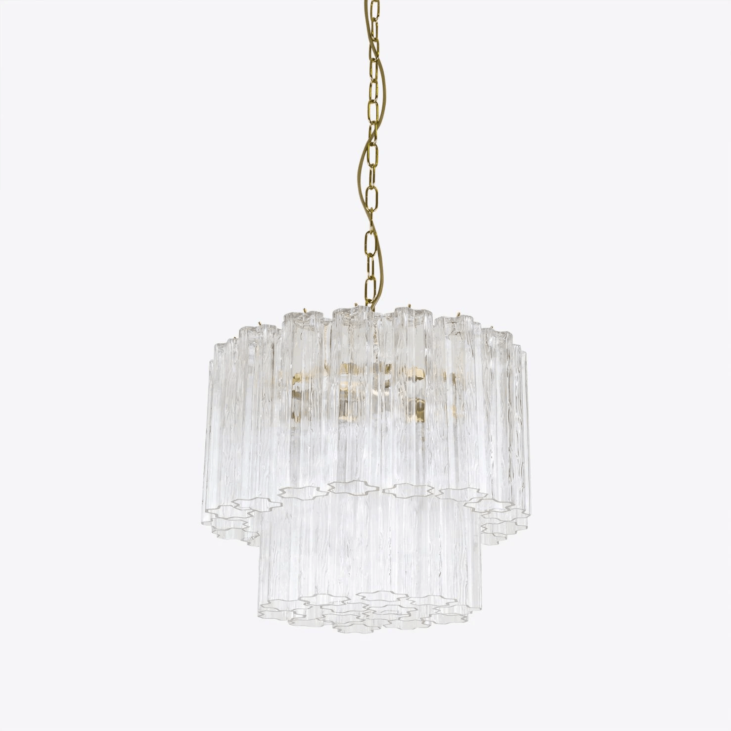 Aurora Lustre Petit Tube en Verre Murano Treviso