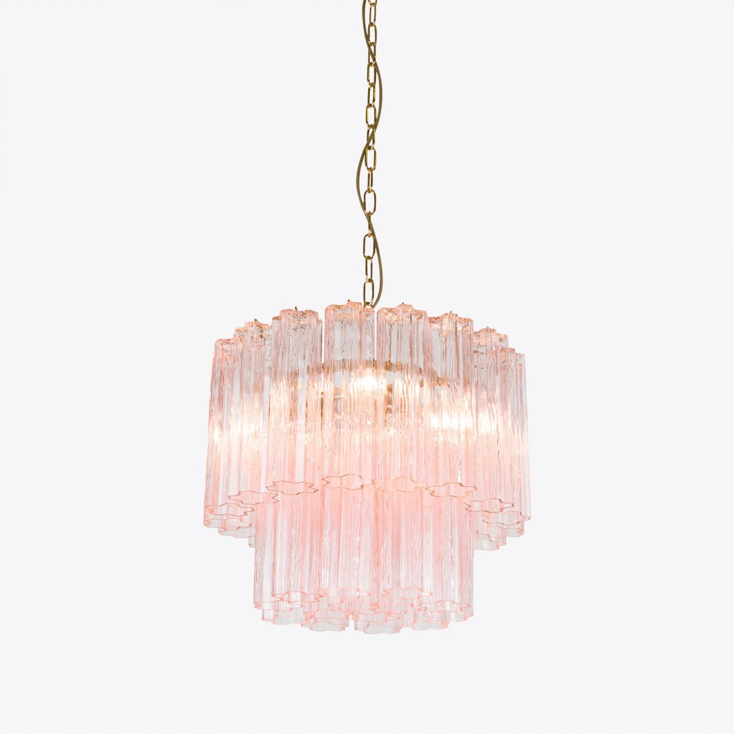 Aurora Lustre Petit Tube en Verre Murano Treviso