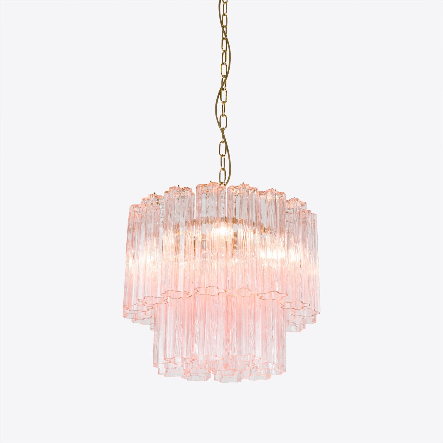 Aurora Lustre Petit Tube en Verre Murano Treviso