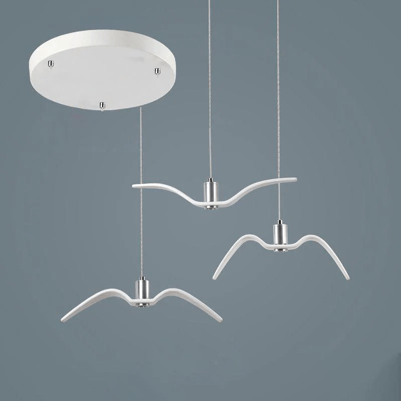 Lustra Suspension Lampe Ailes d'Oiseau pour Salon