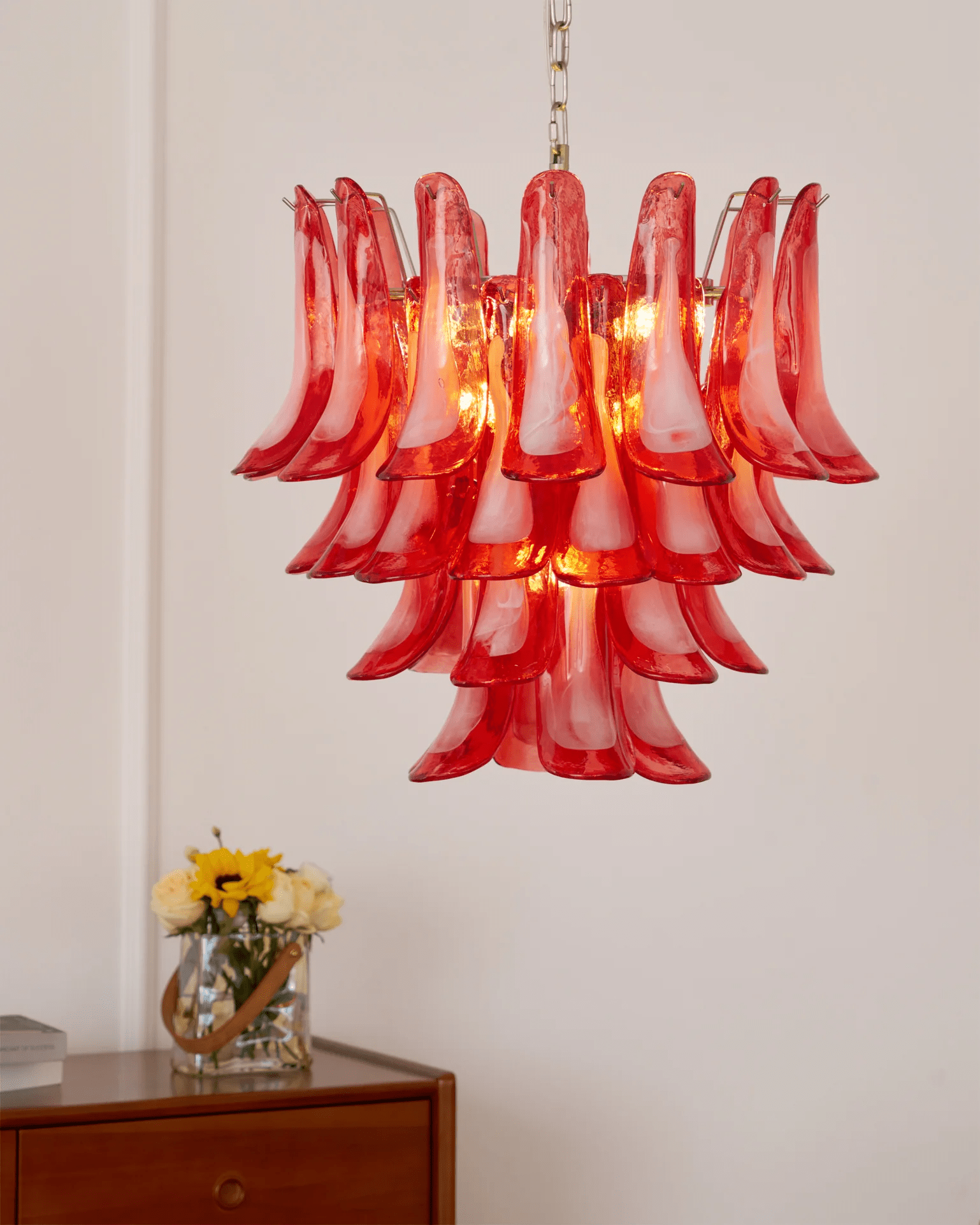 Aurora Lustre en Verre Vintage