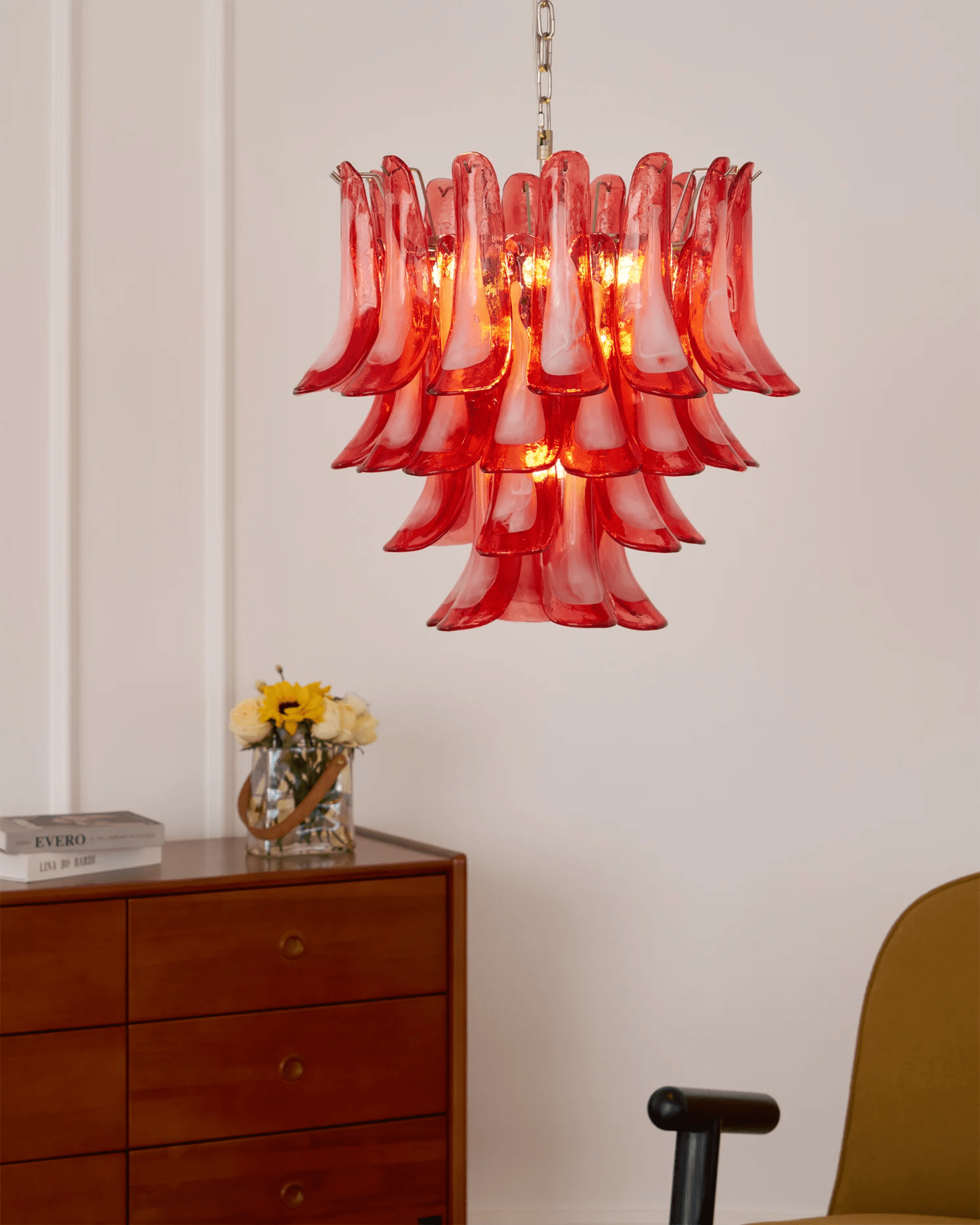 Aurora Lustre en Verre Vintage