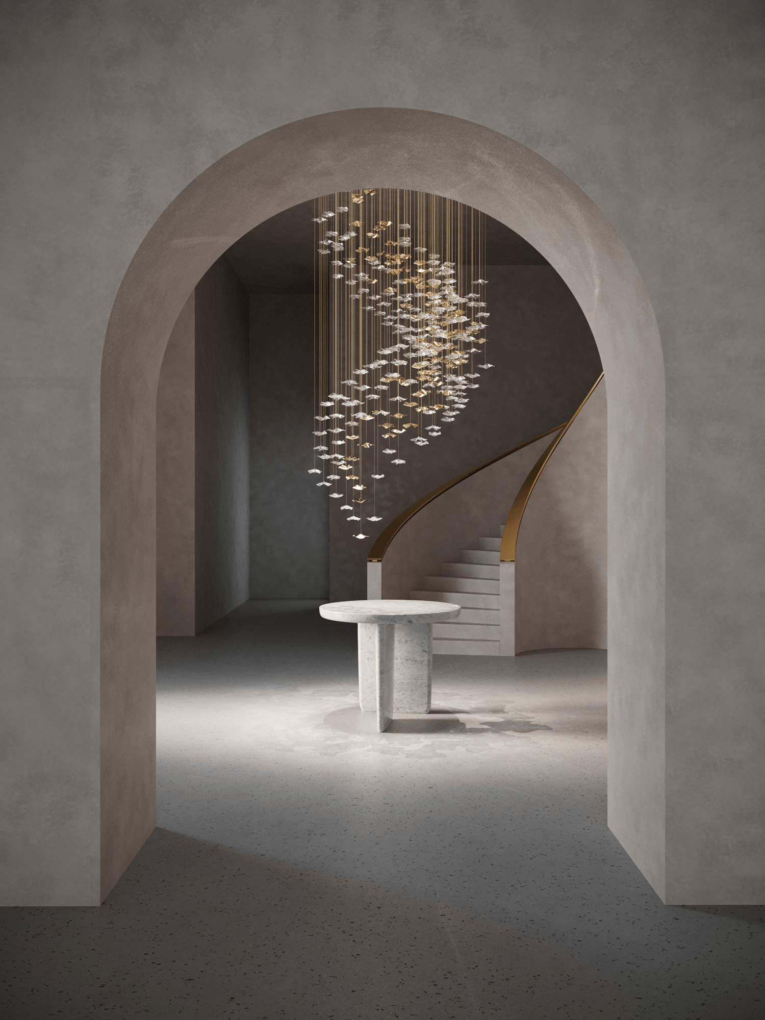 Vecarisra Suspension Lampes Art Verre Tidal Luxe