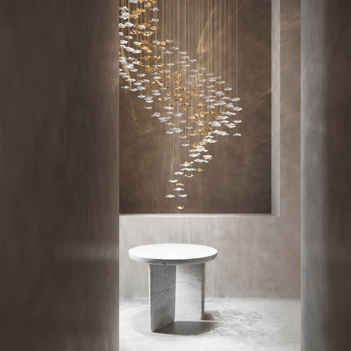 Vecarisra Suspension Lampes Art Verre Tidal Luxe