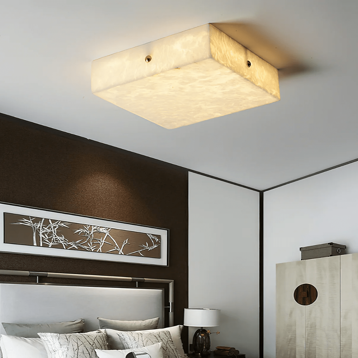 Vephaeth Lampe Plafonnier en Albâtre Minimaliste