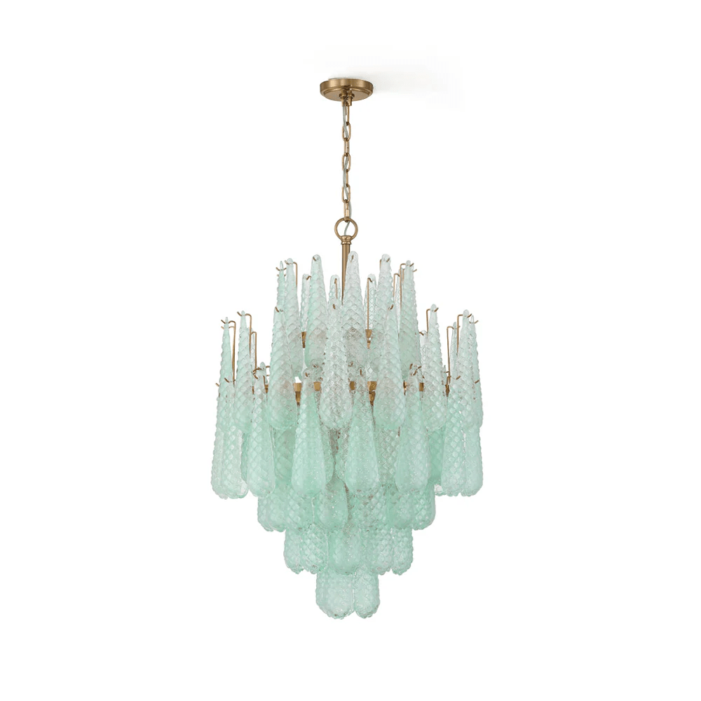 Aurora Lustre Goutte Texturé Verre Élégant