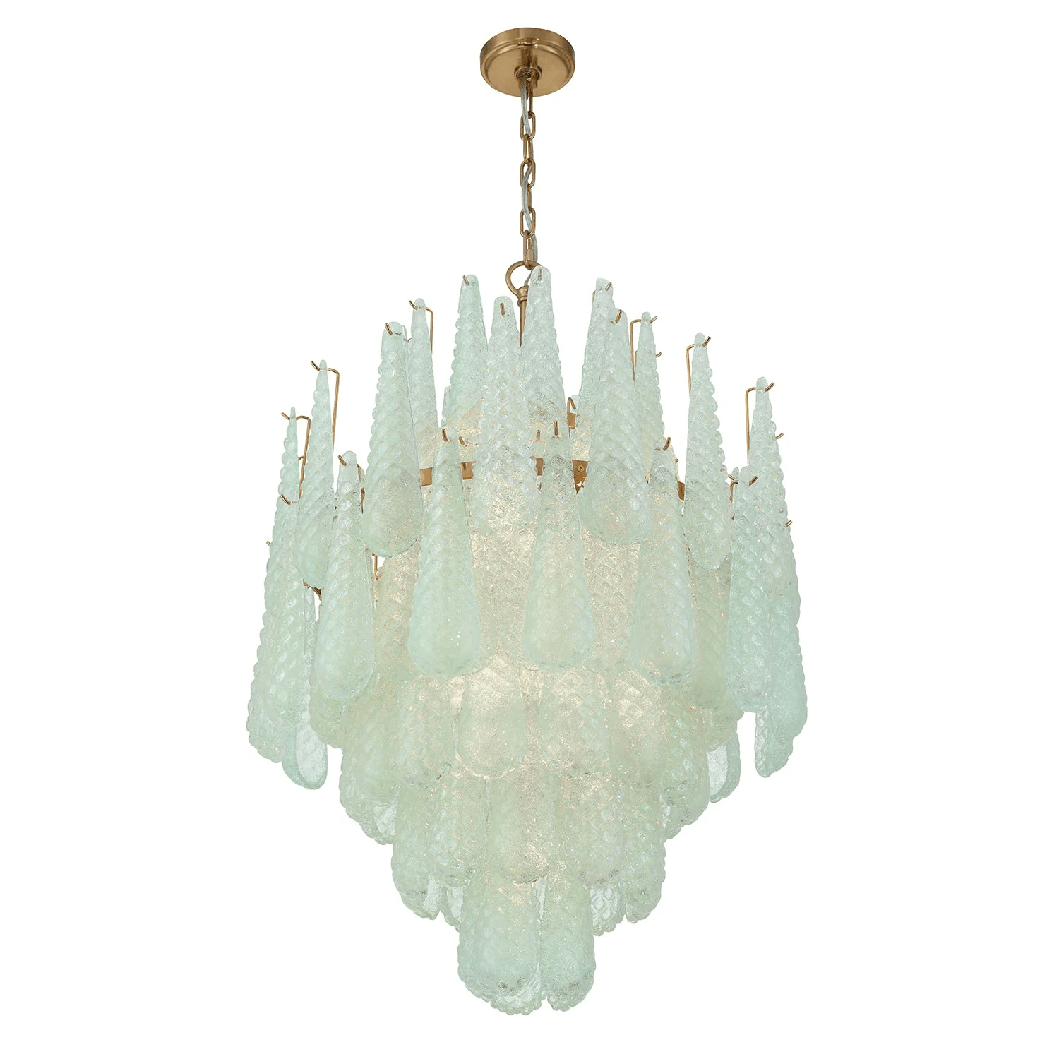 Aurora Lustre Goutte Texturé Verre Élégant