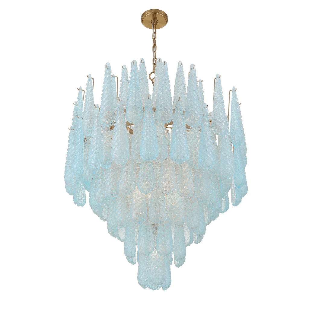 Aurora Lustre Goutte Texturé Verre Élégant