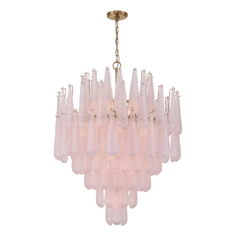 Aurora Lustre Goutte Texturé Verre Élégant