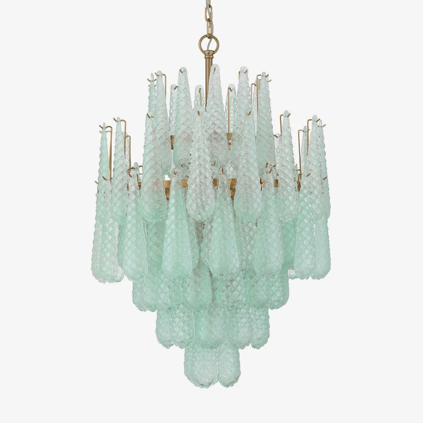 Aurora Lustre Goutte Texturé Verre Élégant