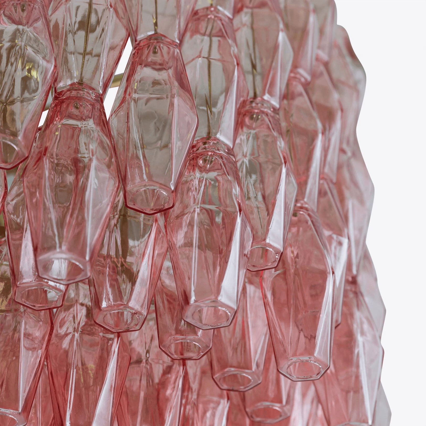 Aurora Lustre Tambour Ambre Verre