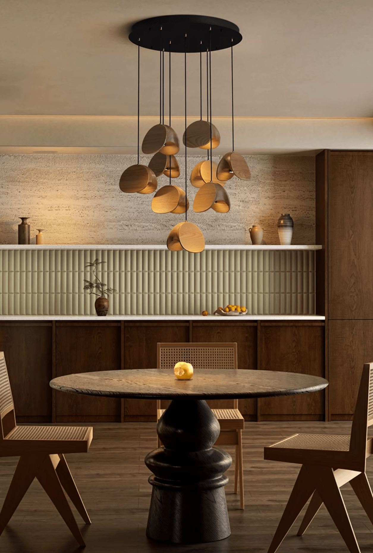 Tavro Suspension en Bois Minimaliste