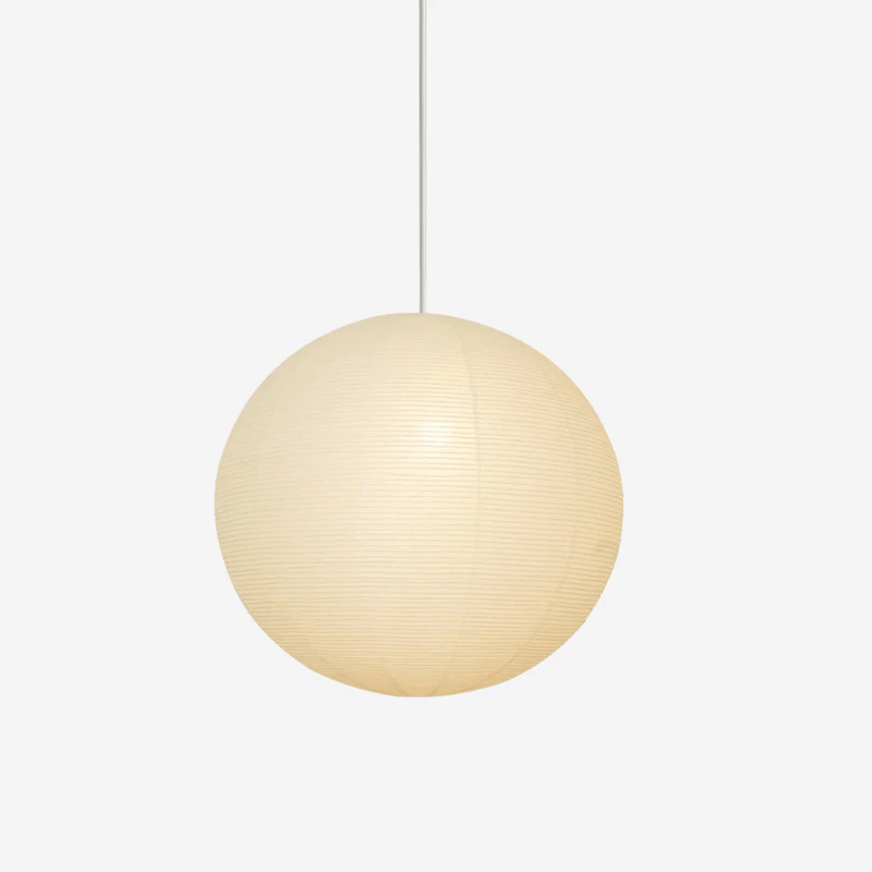 Solara Suspension Bambou Papier Washi Ronde