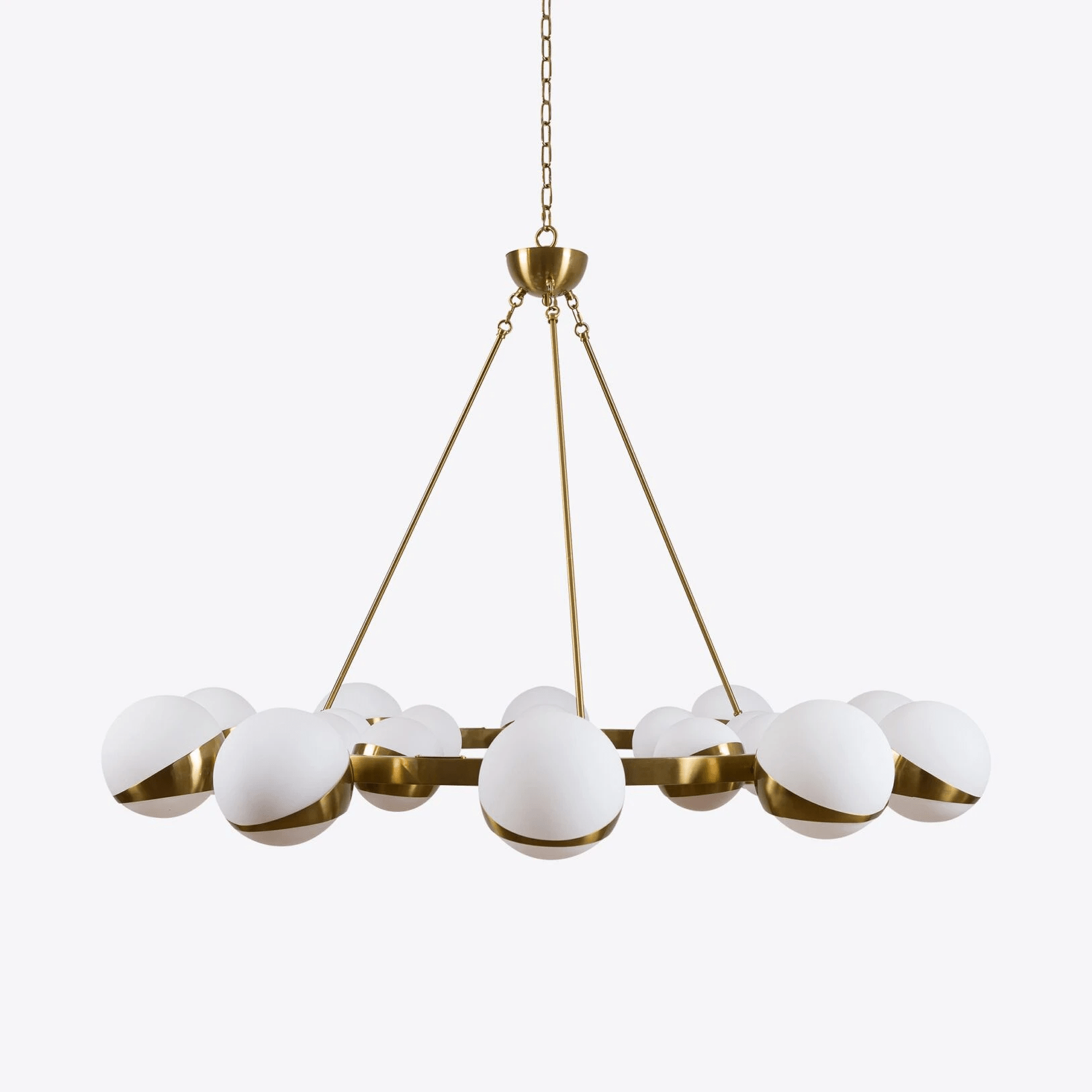 Lumina Lustre Moderne en Laiton Sphere