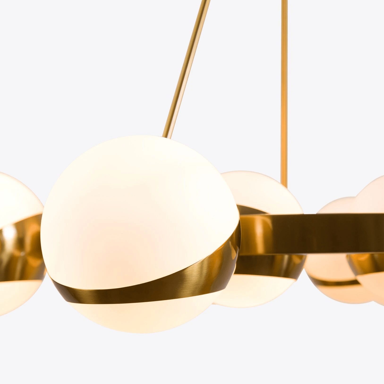 Lumina Lustre Moderne en Laiton Sphere