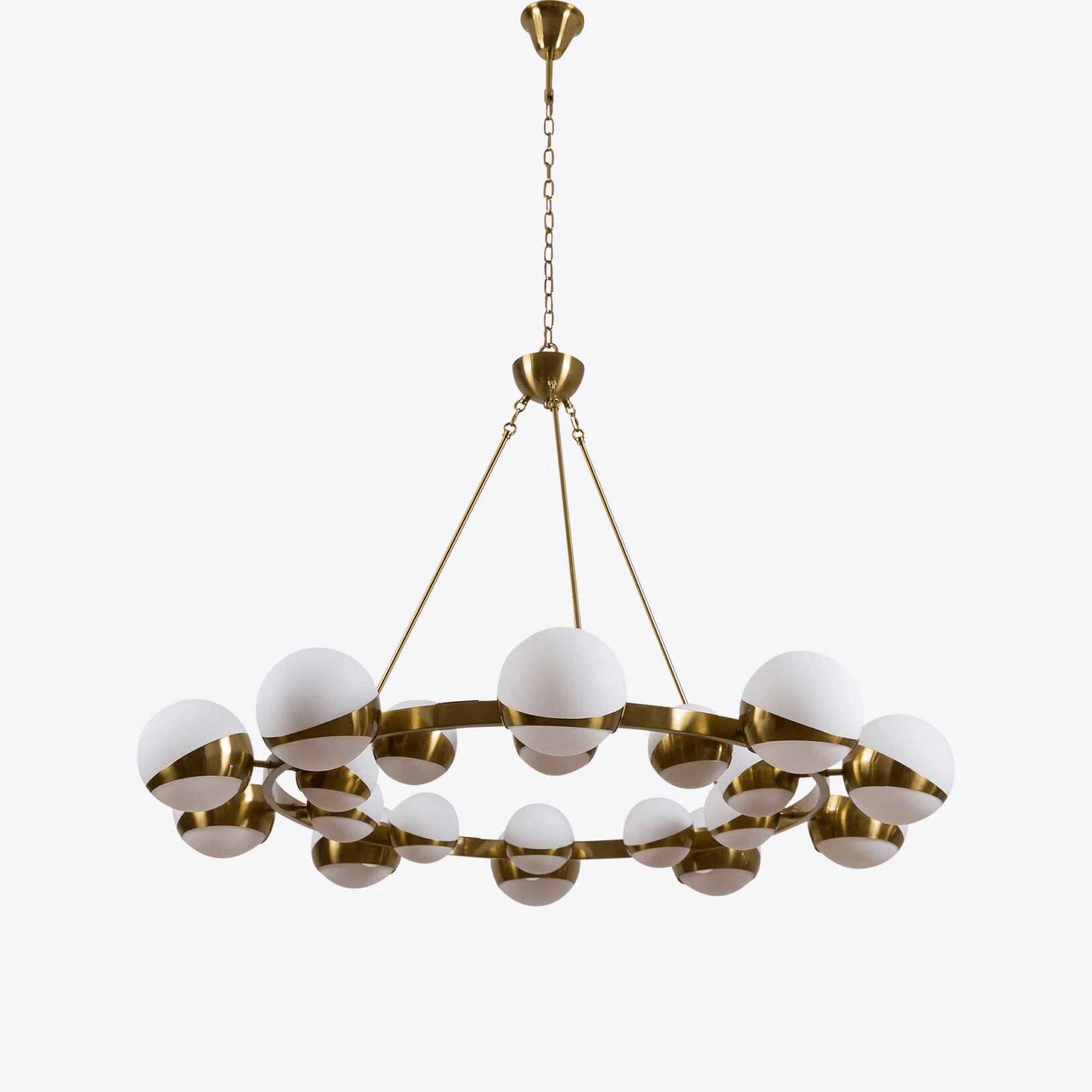 Lumina Lustre Moderne en Laiton Sphere