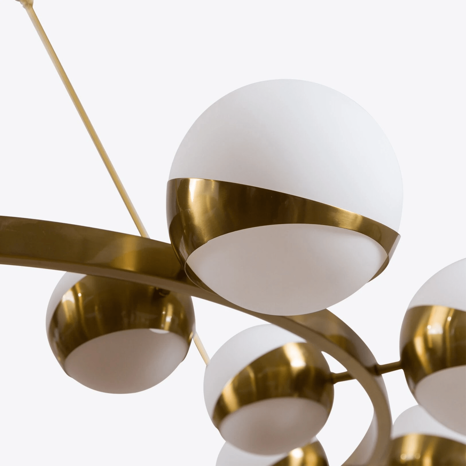 Lumina Lustre Moderne en Laiton Sphere