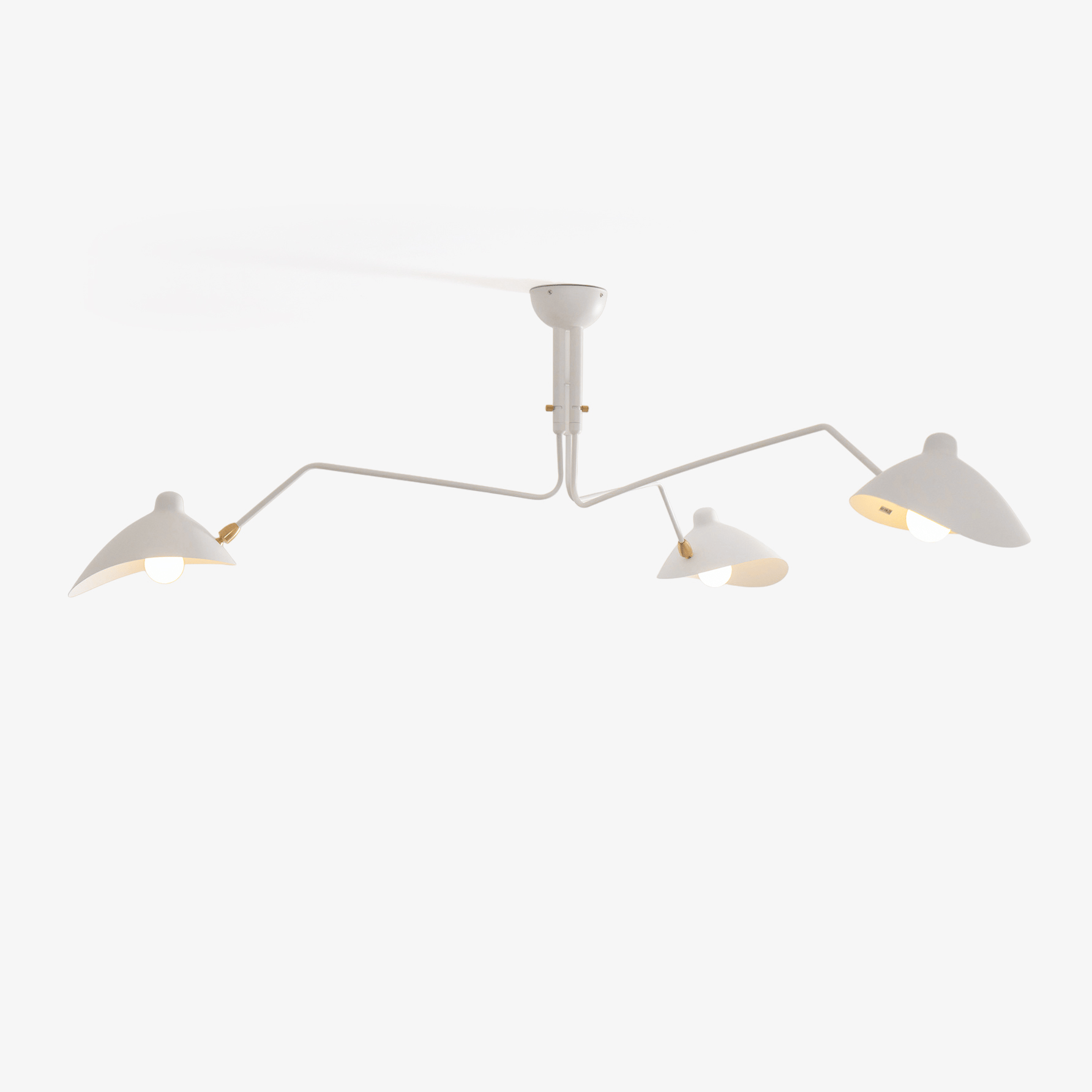Lustra Plafonnier Trois Bras Minimaliste