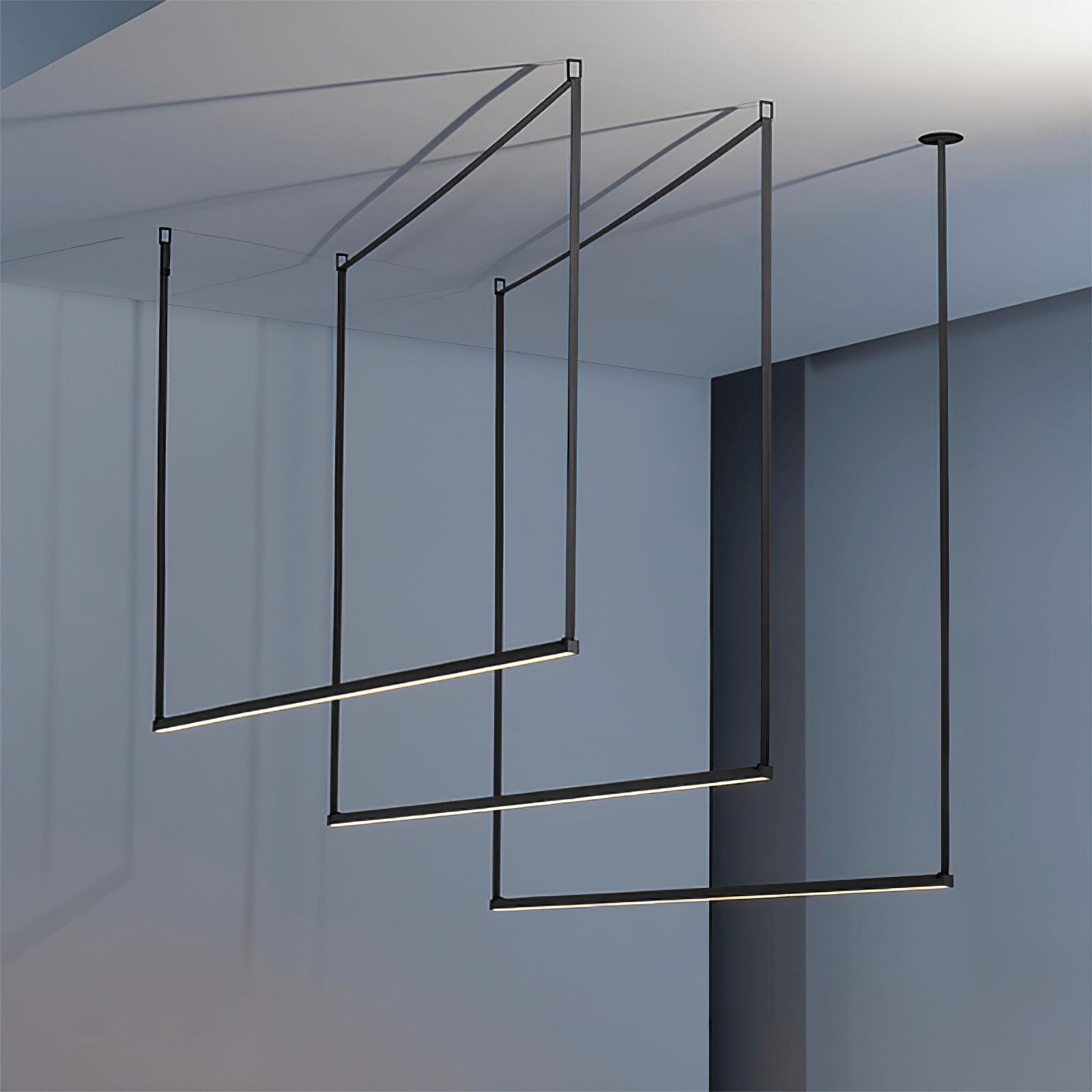 Gideon Suspension Linéaire Minimaliste en Métal