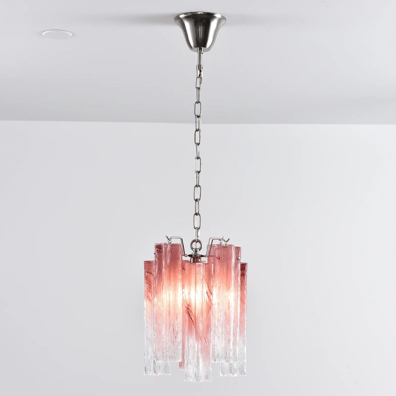 Aurora Lustre Rose Dégradé Murano Verre