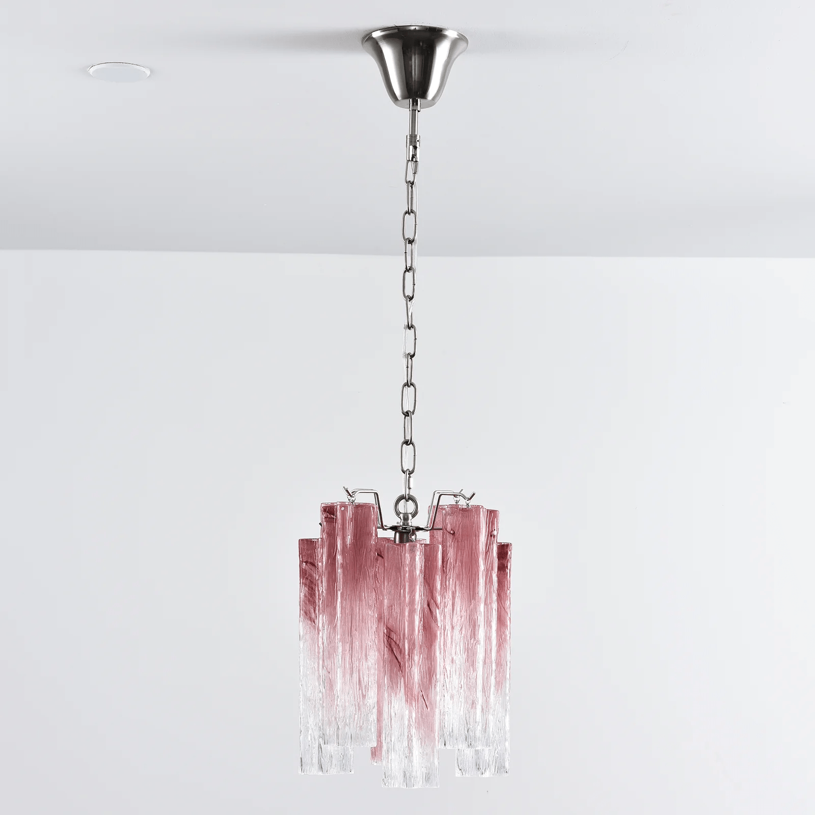Aurora Lustre Rose Dégradé Murano Verre