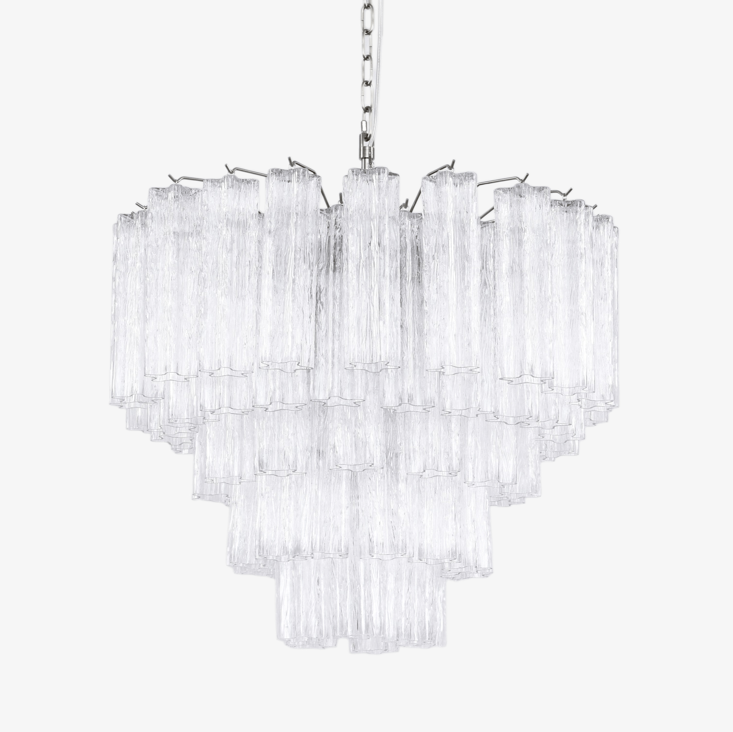 Aurora Lustre Transparent Verre Multi-Étage Cristal Lueur