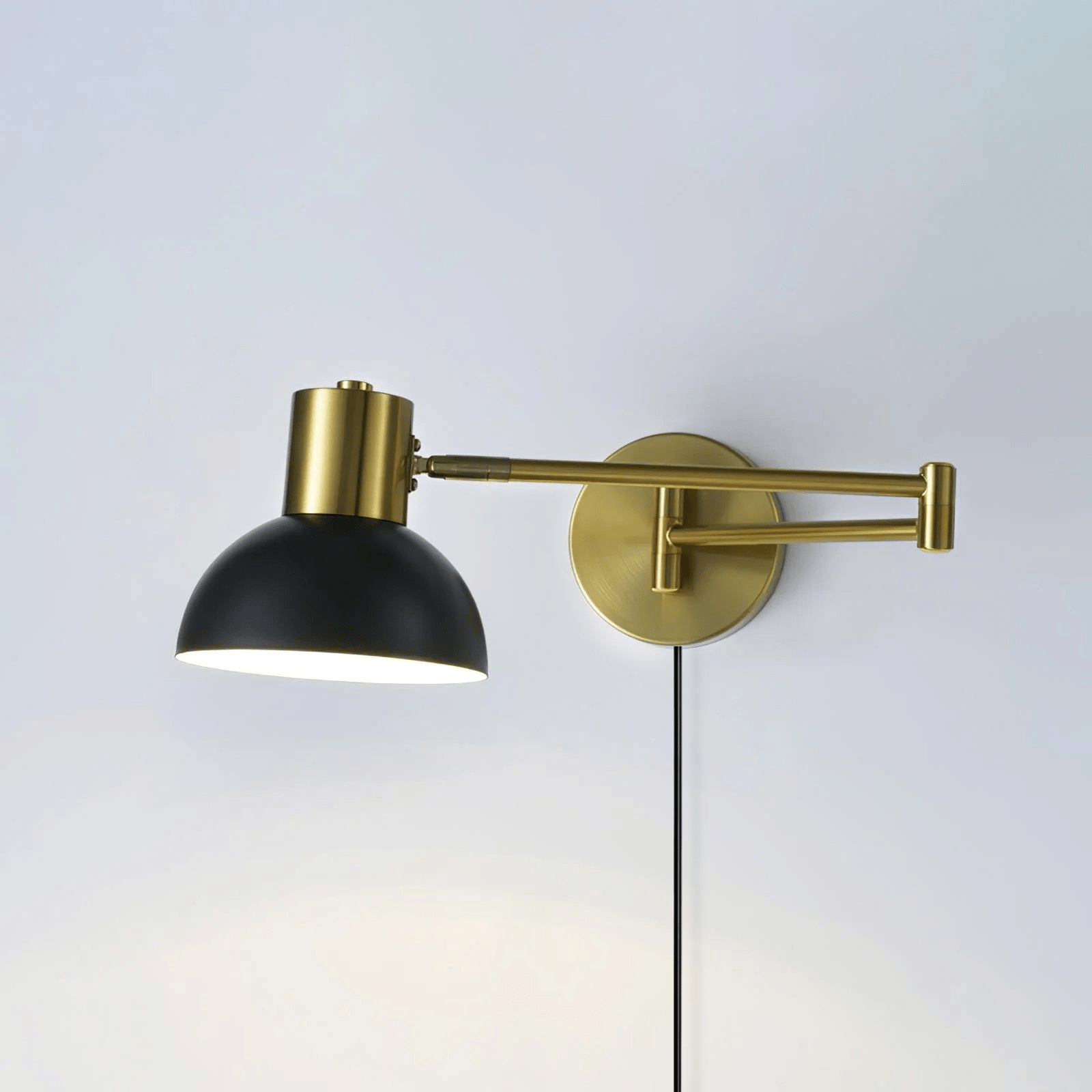 Ivar Adjustable Arm Plug In Wall Lamp