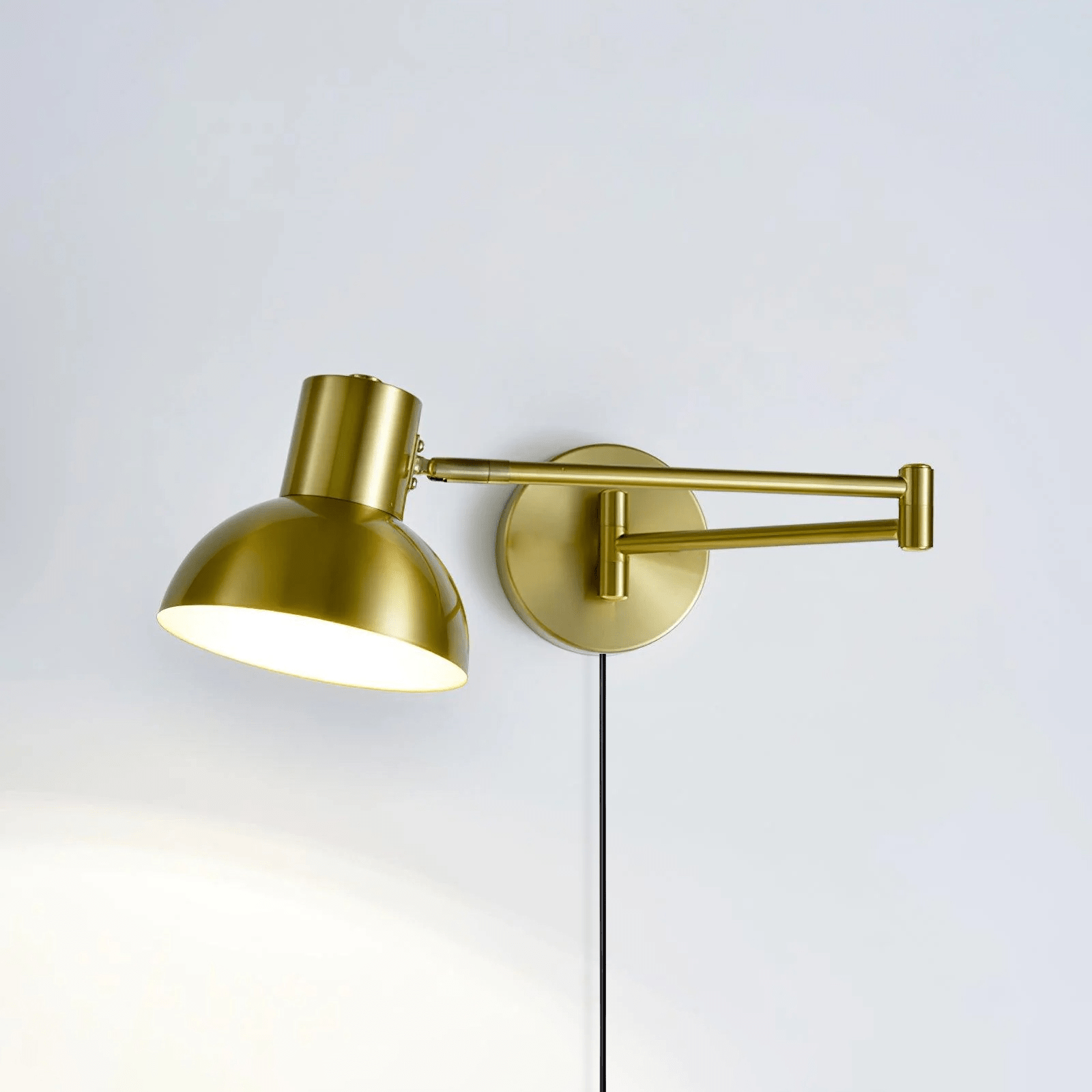Ivar Adjustable Arm Plug In Wall Lamp