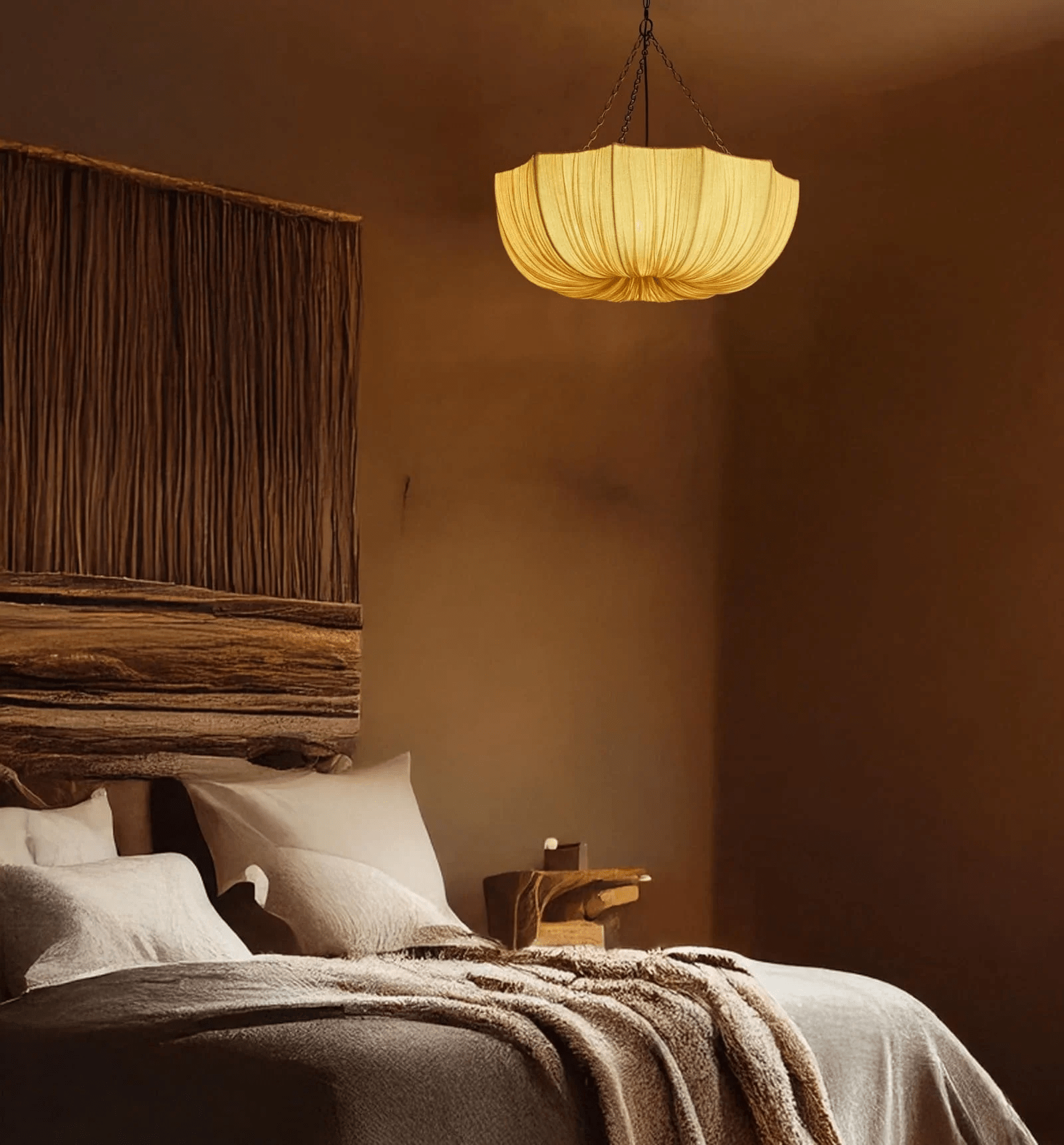 Aurelia Lustre Suspendu Vintage En Tissu