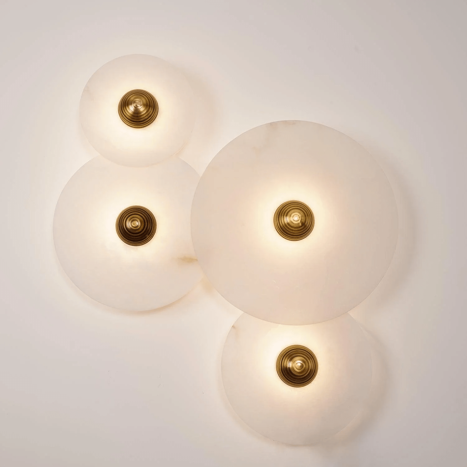Selene Plafonnier Minimaliste en Albâtre