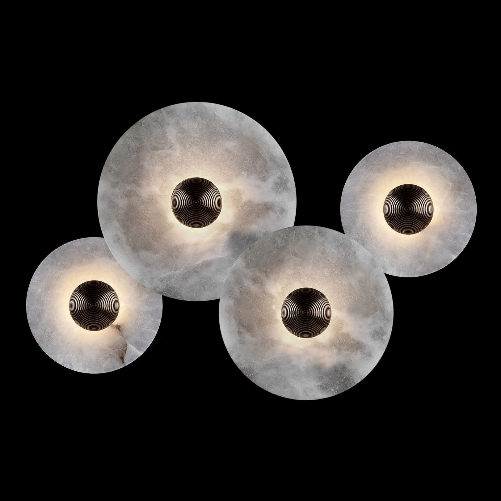 Selene Plafonnier Minimaliste en Albâtre