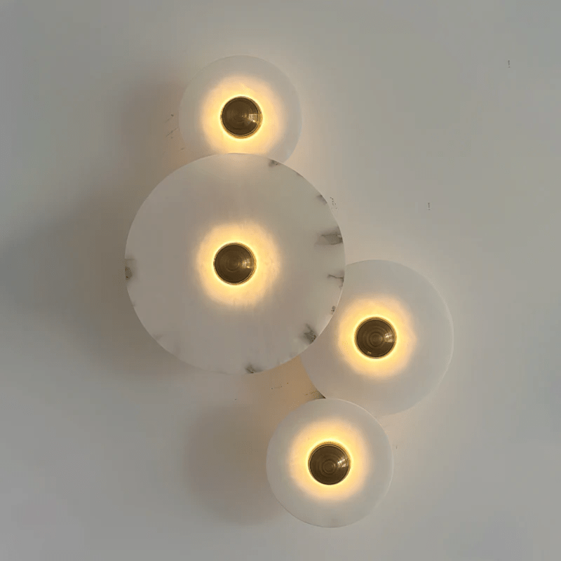 Selene Plafonnier Minimaliste en Albâtre