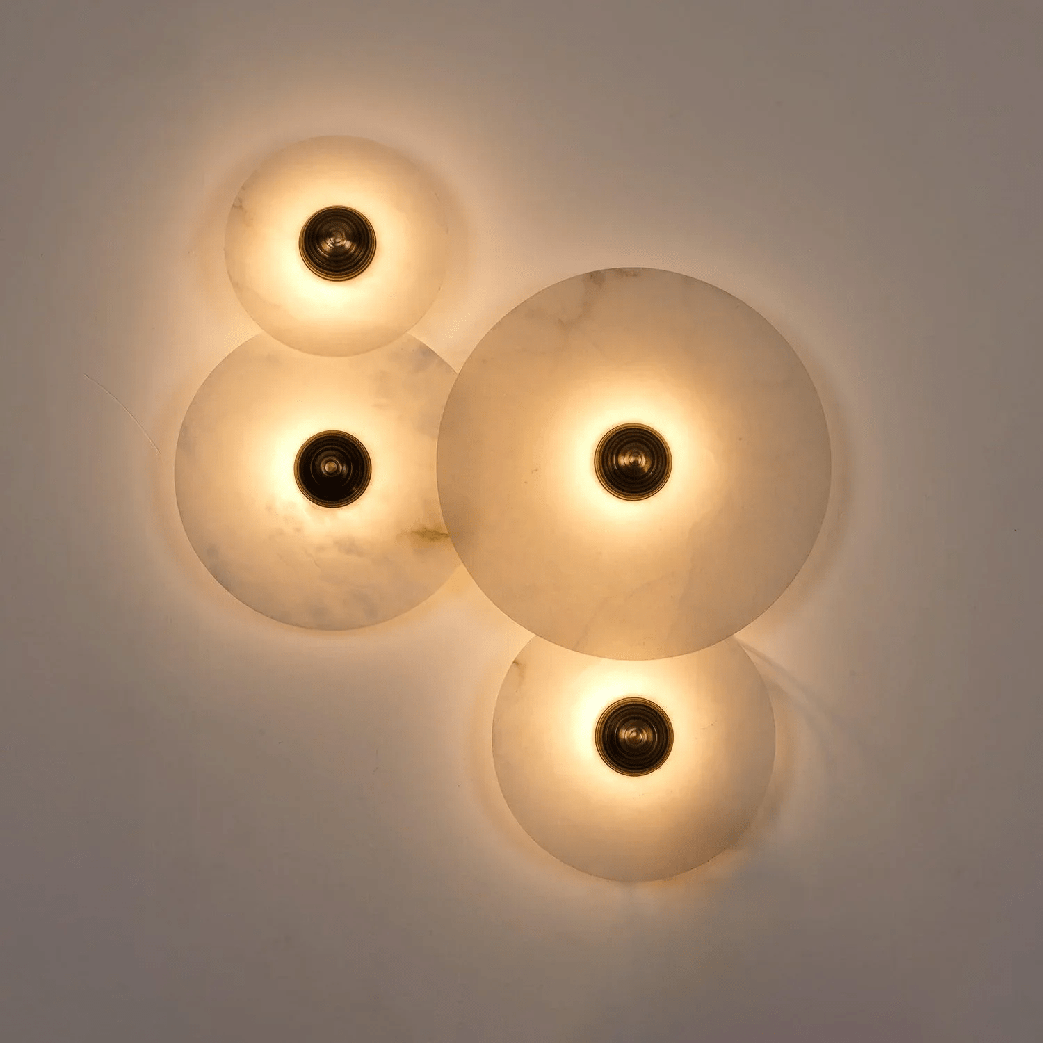 Selene Plafonnier Minimaliste en Albâtre