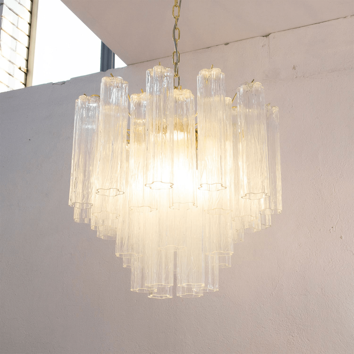 Aurora Lustre Murano Verre Étagé