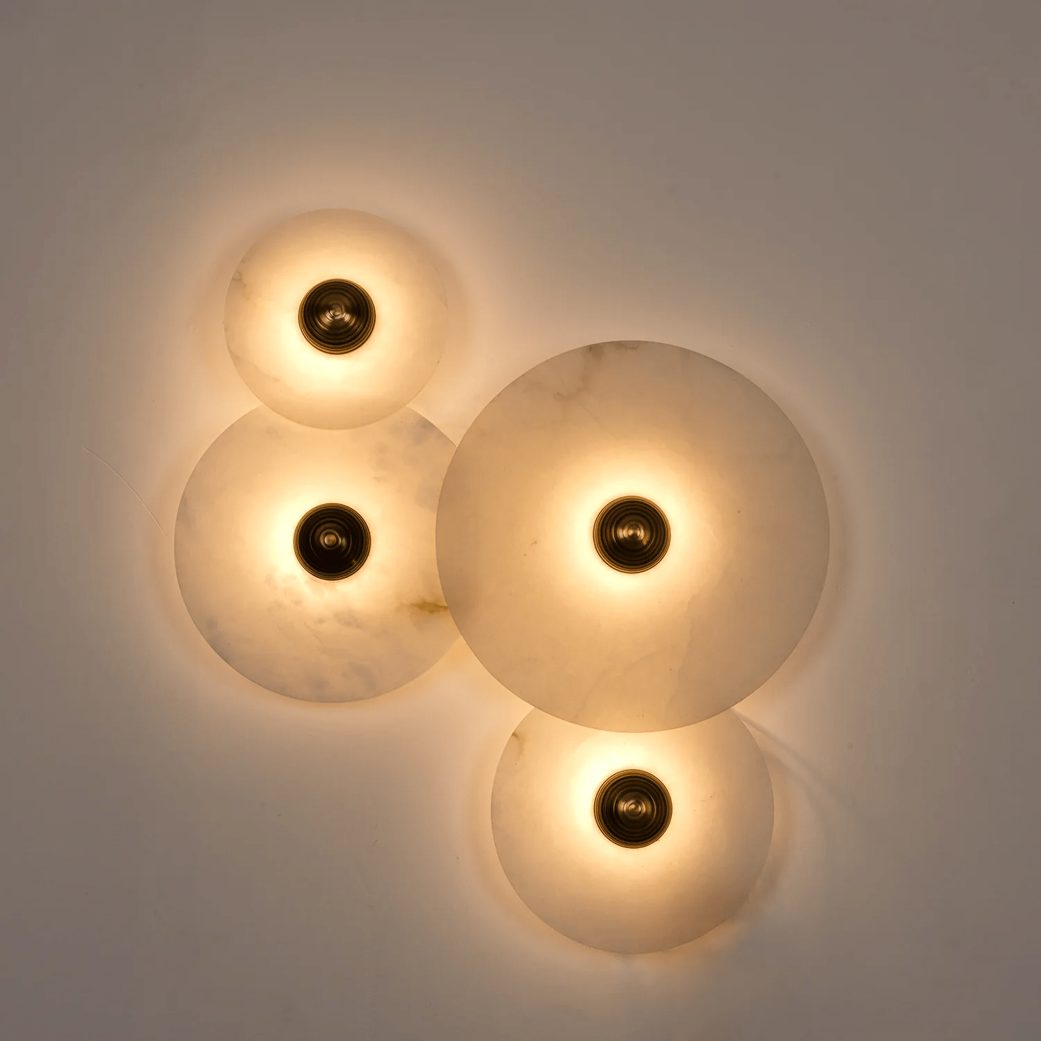 Selene Plafonnier Minimaliste en Albâtre