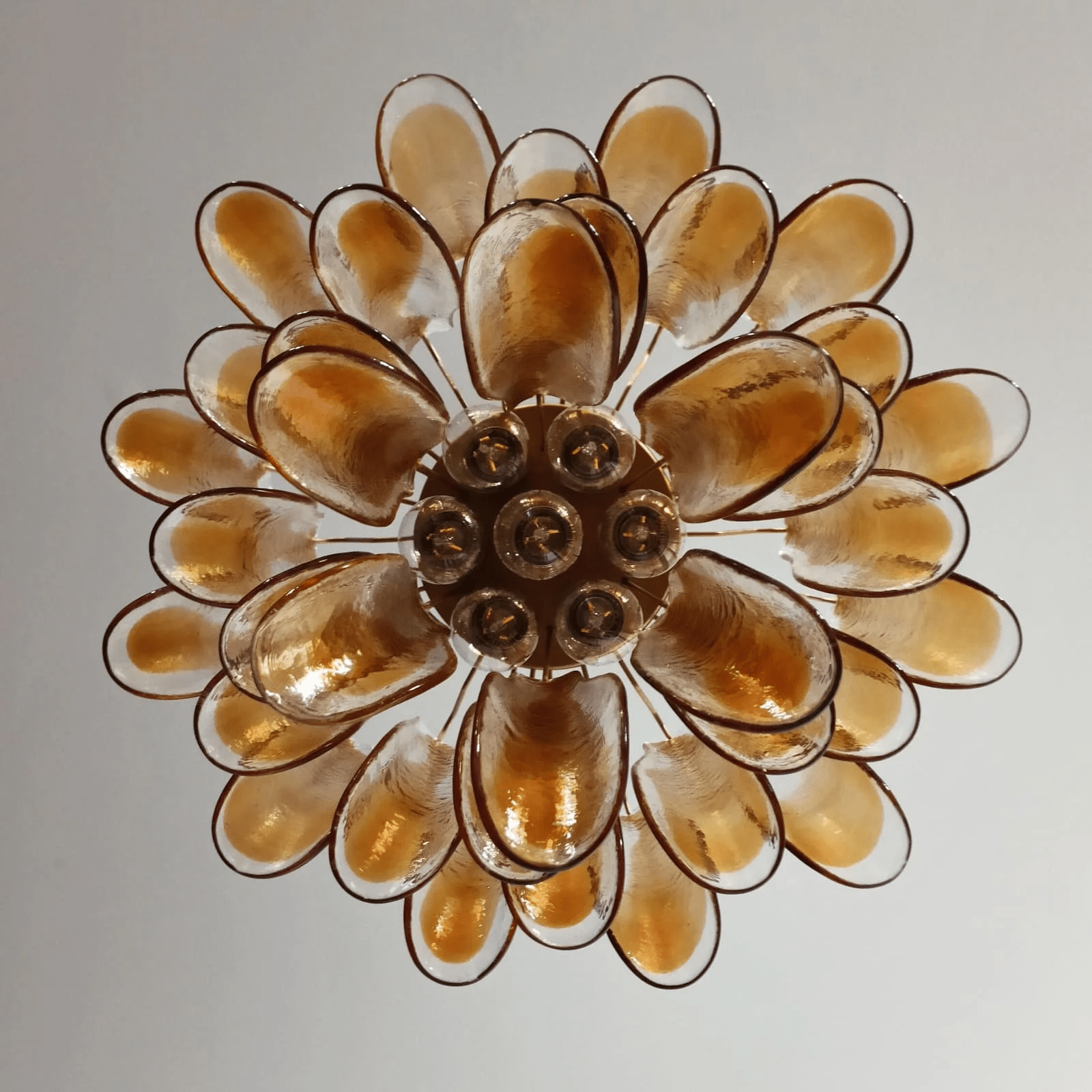 Aurora Lustre Murano Verre Étagé Italien