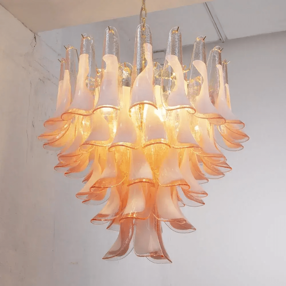 Aurora Lustre Murano Verre Étagé Italien