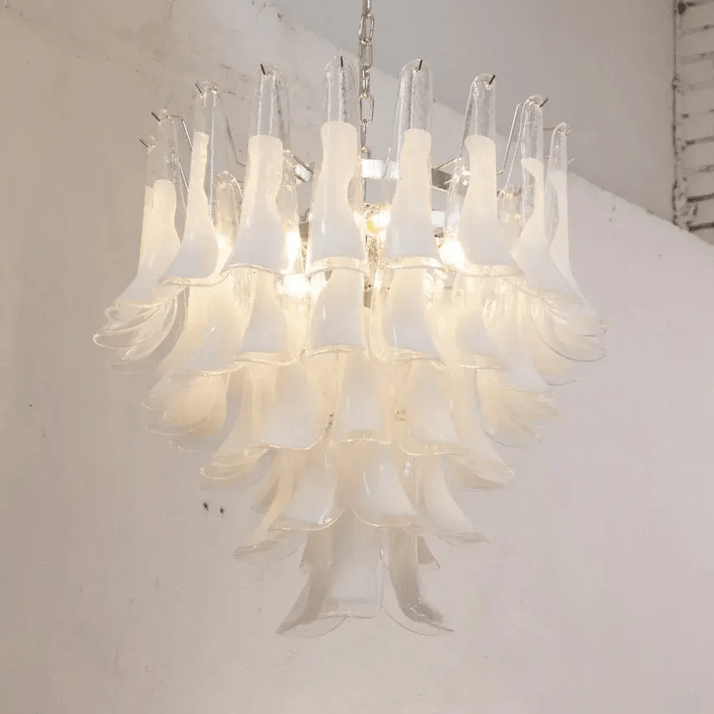 Aurora Lustre Murano Verre Étagé Italien